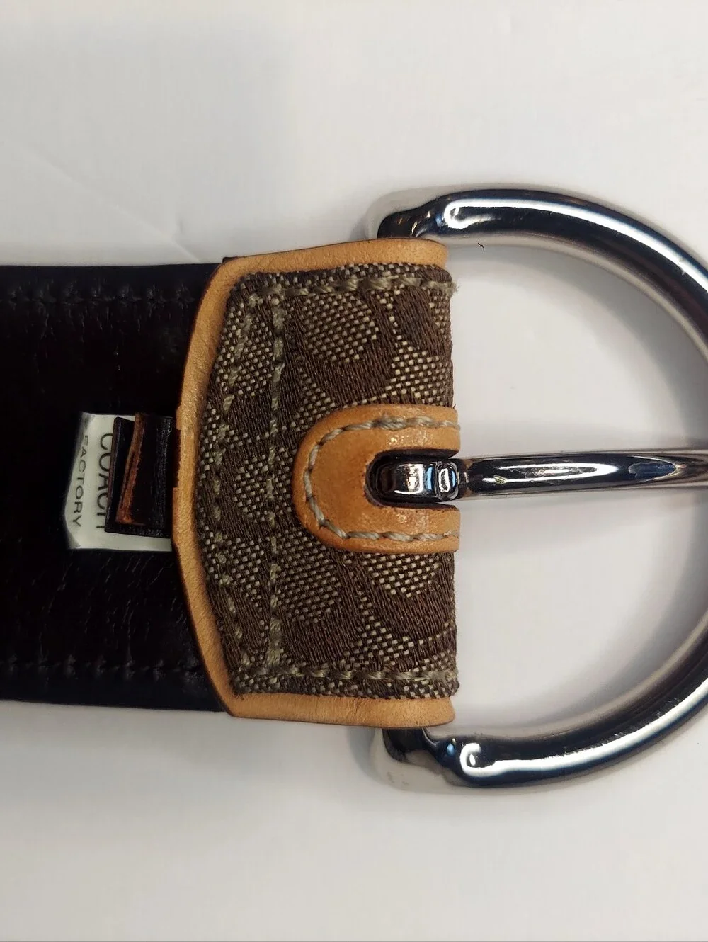 Coach Signature Canvas Belt